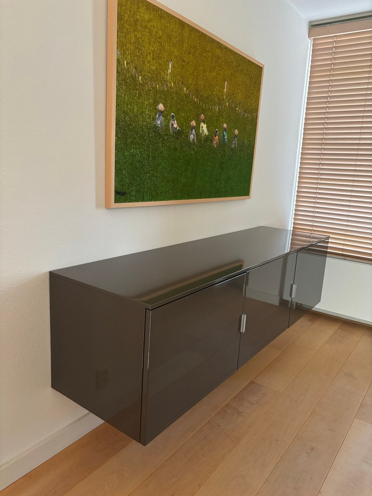 Zwevend hoogglans dressoir van Pastoe - 192x50x52 cm, Huis en Inrichting, Kasten | Dressoirs, Ophalen, Overige materialen, Gebruikt