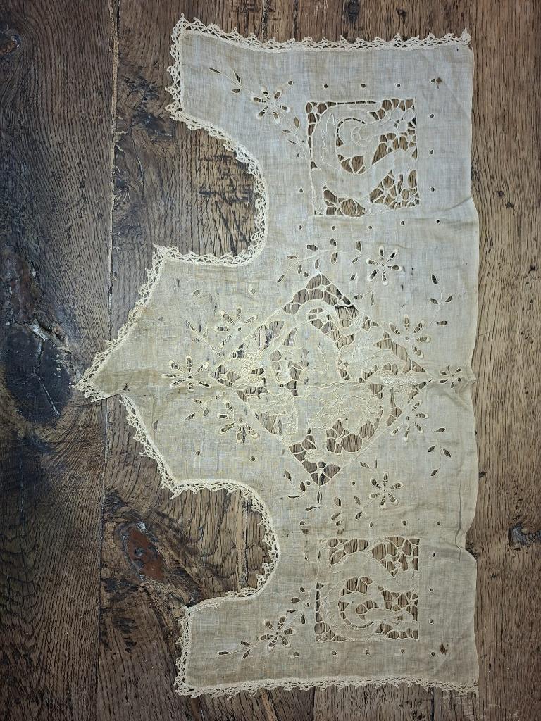 oude fijn geweven doek, begin 1900, Ophalen of Verzenden