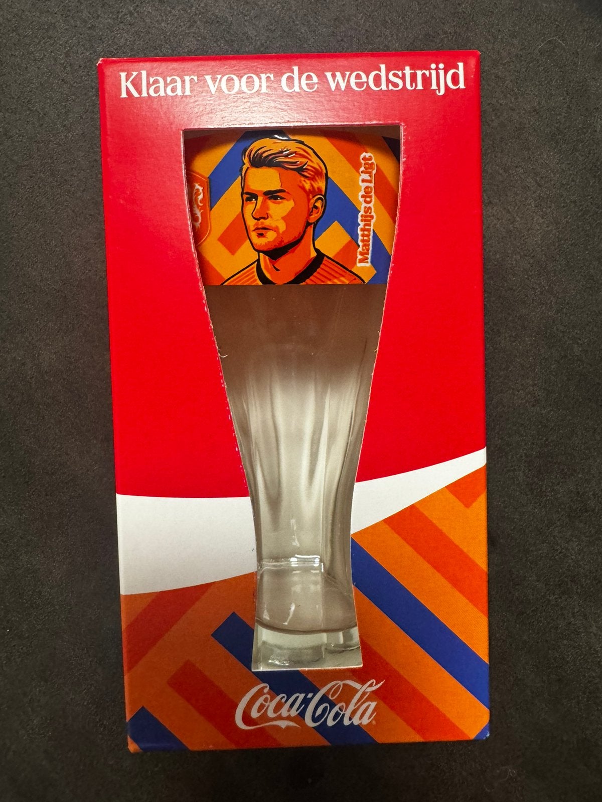 Coca Cola WK 2026 glazen Matthijs de Ligt, Ophalen of Verzenden, Zo goed als nieuw, Ajax