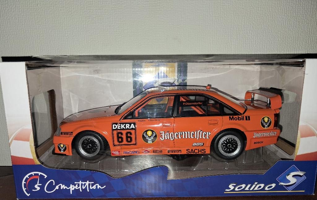 Opel Omega DTM jägermeister, Hobby en Vrije tijd, Modelauto's | 1:18, Ophalen of Verzenden, Nieuw, Solido