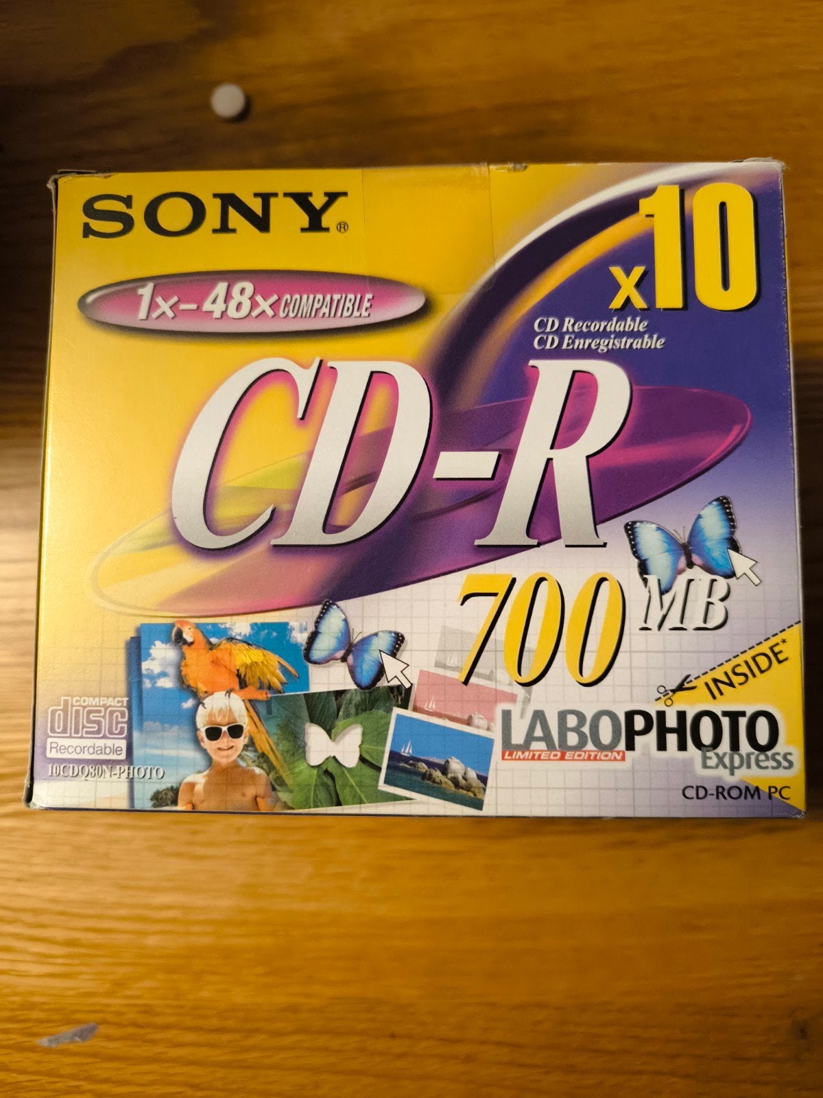 Sony CD-R 700MB 10-pack (1x-48x compatibel), Op spindel, Cd, Nieuw, Ophalen of Verzenden