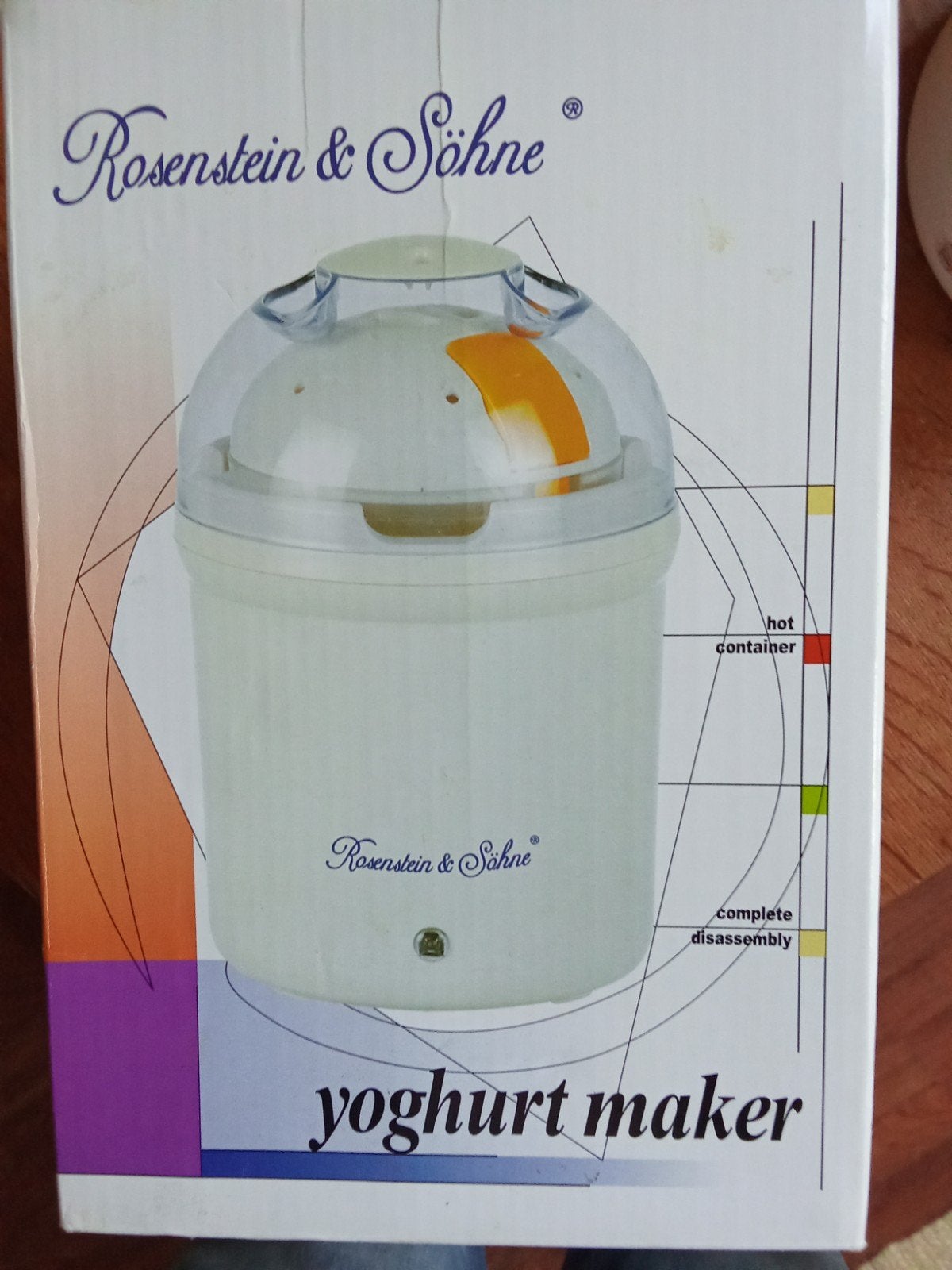 Yoghurtmaker, inhoud 1 liter,Rosensteinkeukenapparaat, Ophalen, Zo goed als nieuw, Kunststof