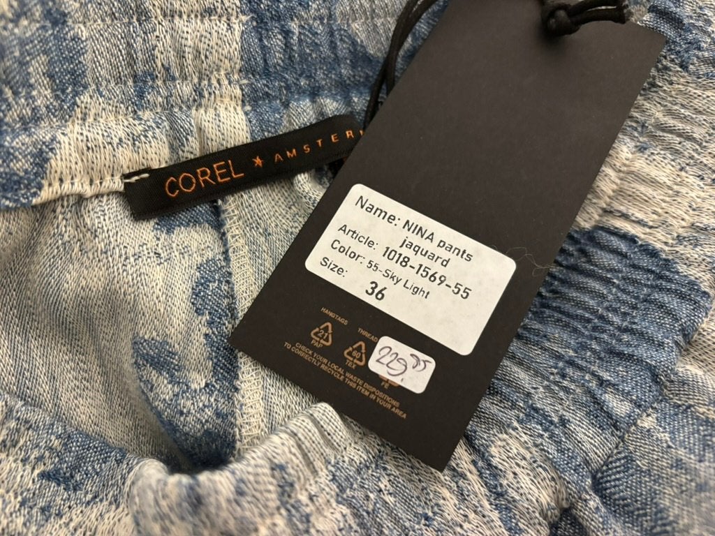 Nieuw Corel Nina Pants Jacquard broek - Maat 36 (Sky Light), Kleding | Dames, Corel, Corel, Blauw, Corel