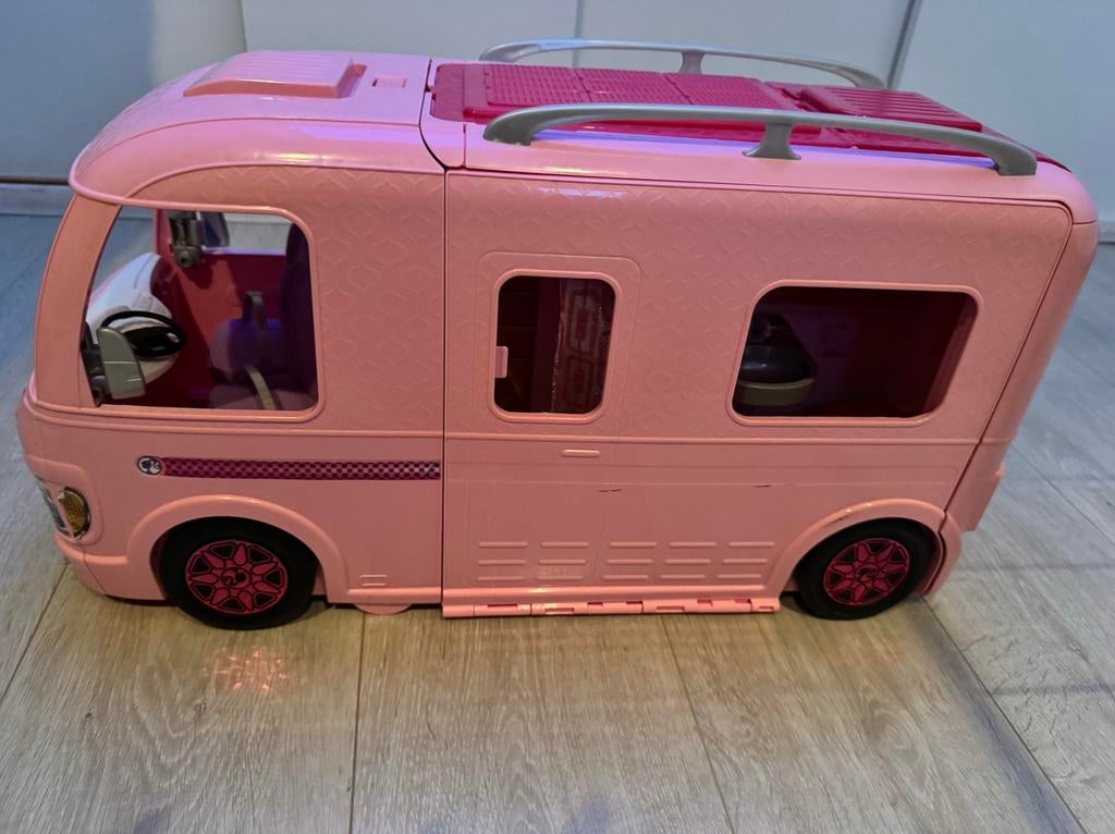 Barbie camper, Ophalen, Zo goed als nieuw, Barbie