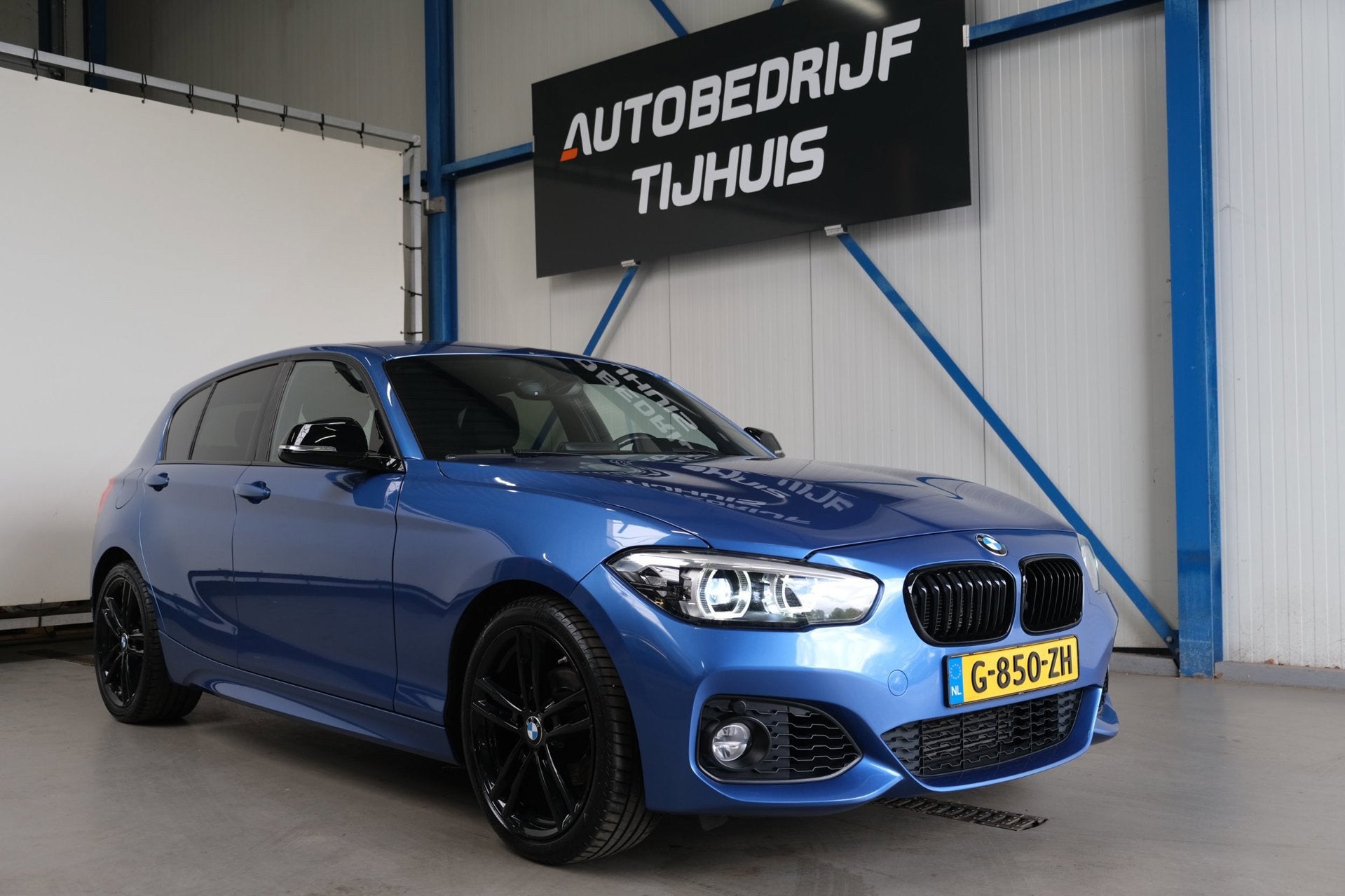 BMW 1-serie 118i Edition M Sport Shadow High Executive, Auto's, 1-Serie, Euro 6, Blauw, Leder