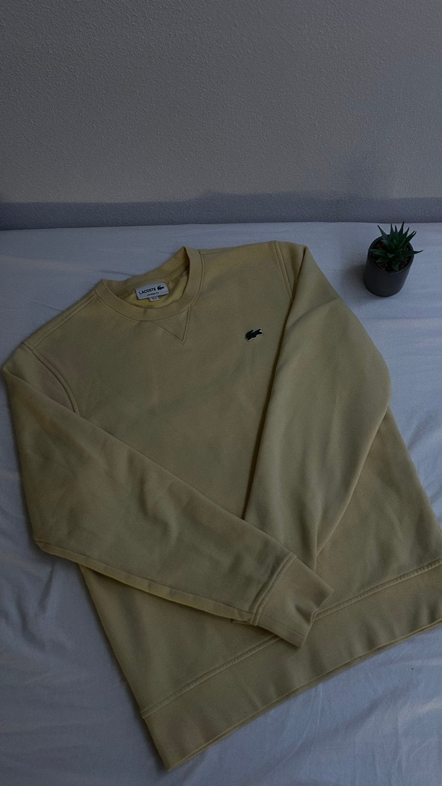Lacoste trui, Ophalen of Verzenden, Zo goed als nieuw, Maat 46 (S) of kleiner, Geel