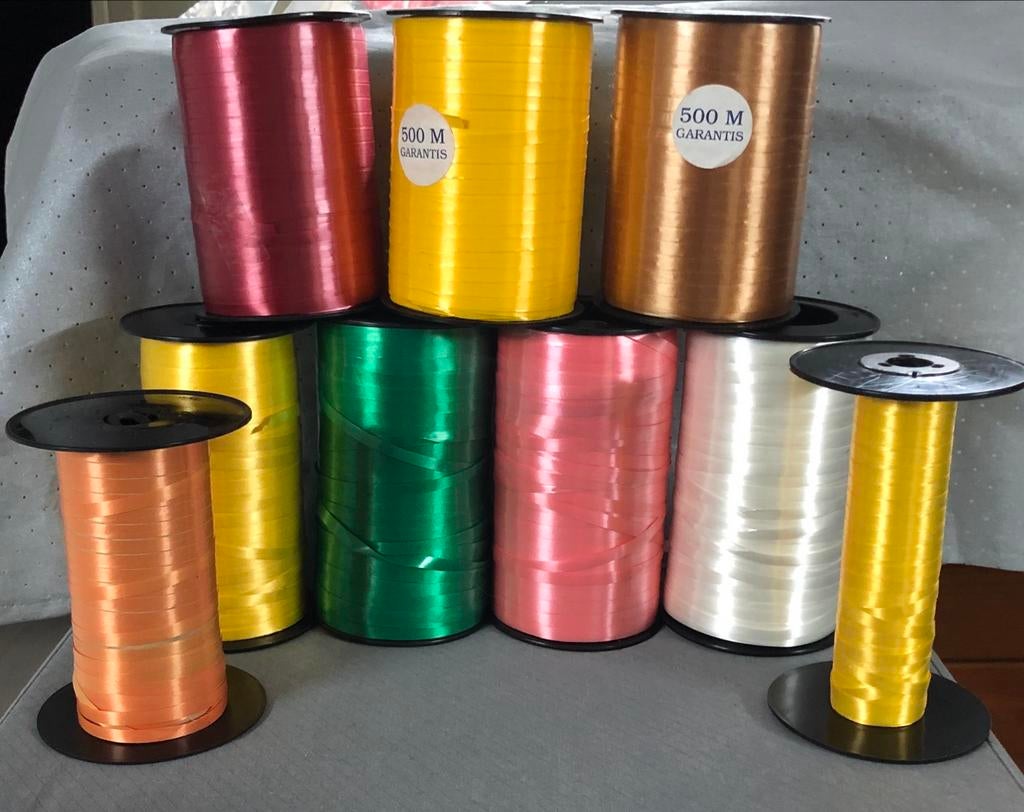 Diverse linten - 500 meter per rol, Textiel, Nieuw, Meerkleurig, Ophalen of Verzenden