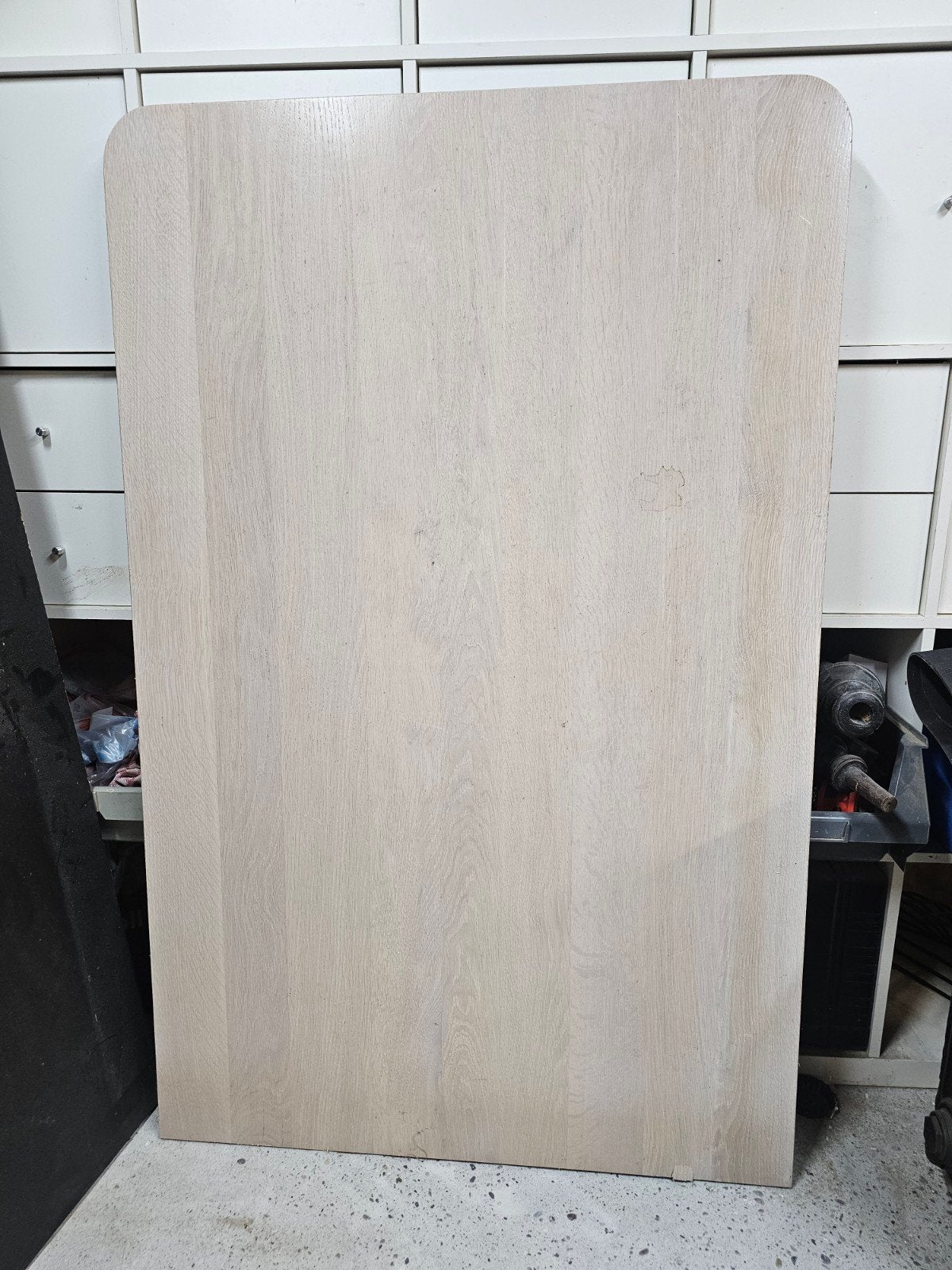 Massief eiken blad 80x140x3,4 cm, Ophalen, Gebruikt, Eikenhout, 50 tot 100 cm
