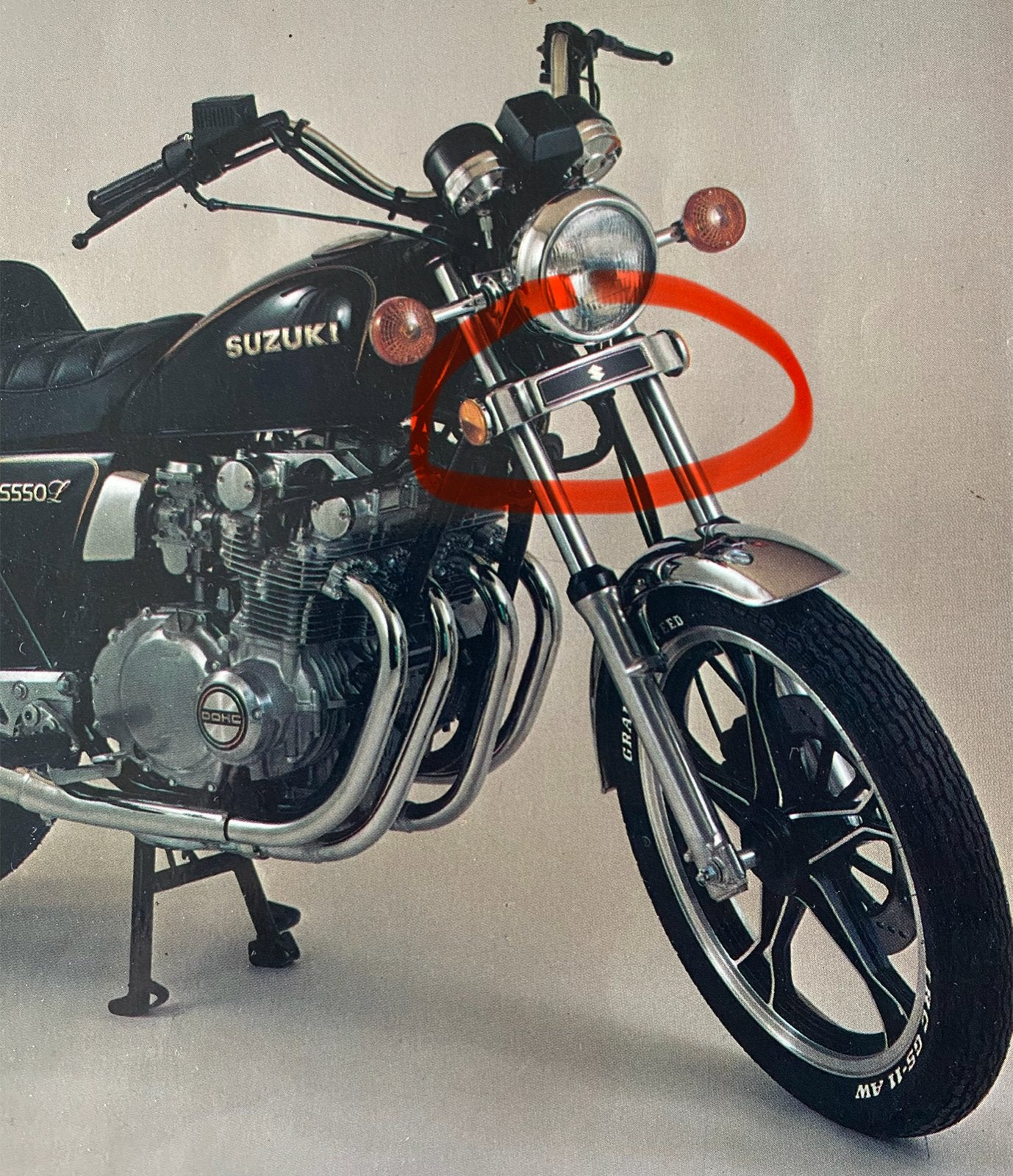 GEZOCHT: Verbinding met zijreflectoren Suzuki GS550 L, Ophalen of Verzenden, Zo goed als nieuw