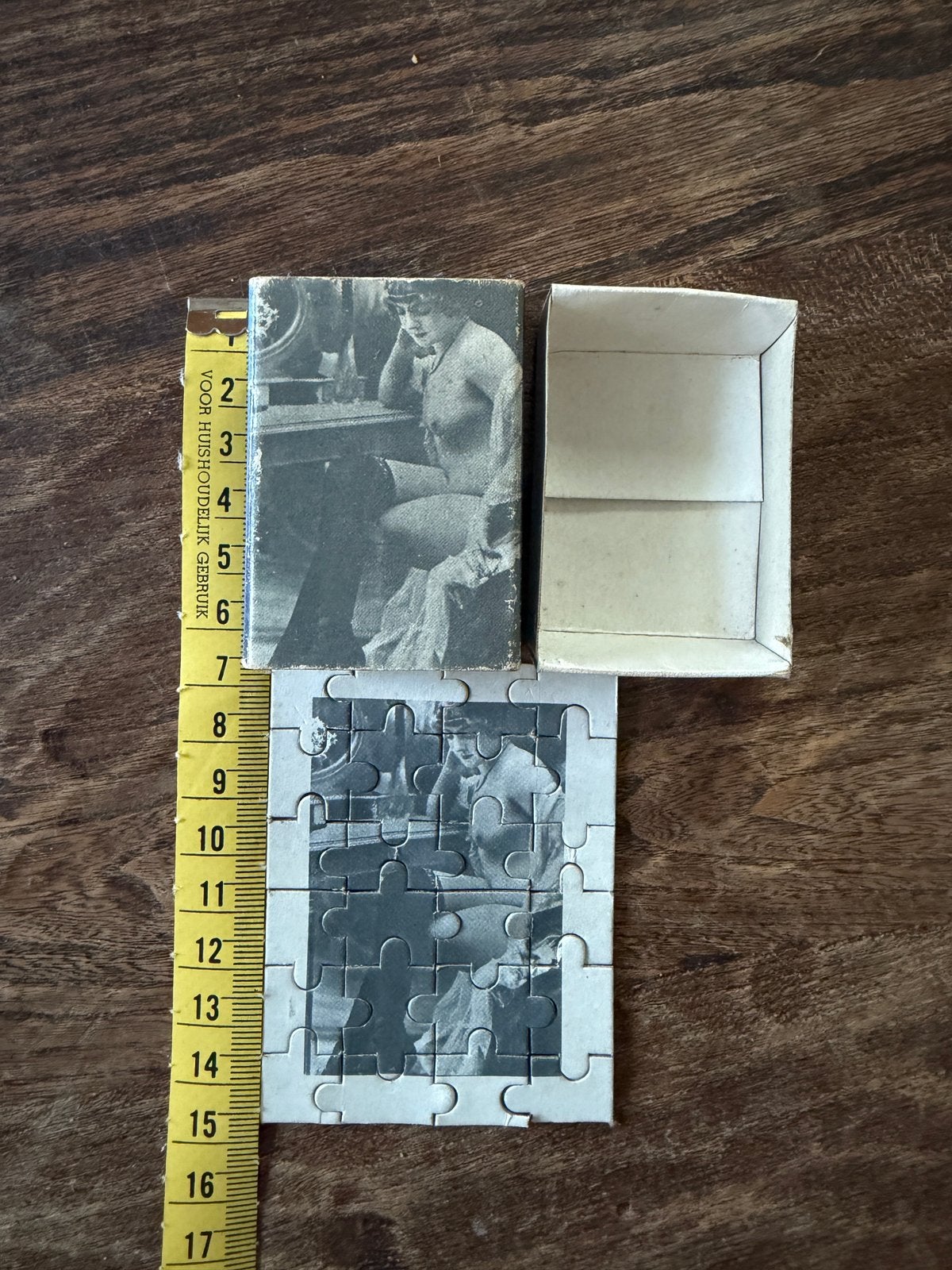 Vintage miniatuurpuzzel CIA Milano Italiaans curiosa novelty, Antiek en Kunst, Ophalen