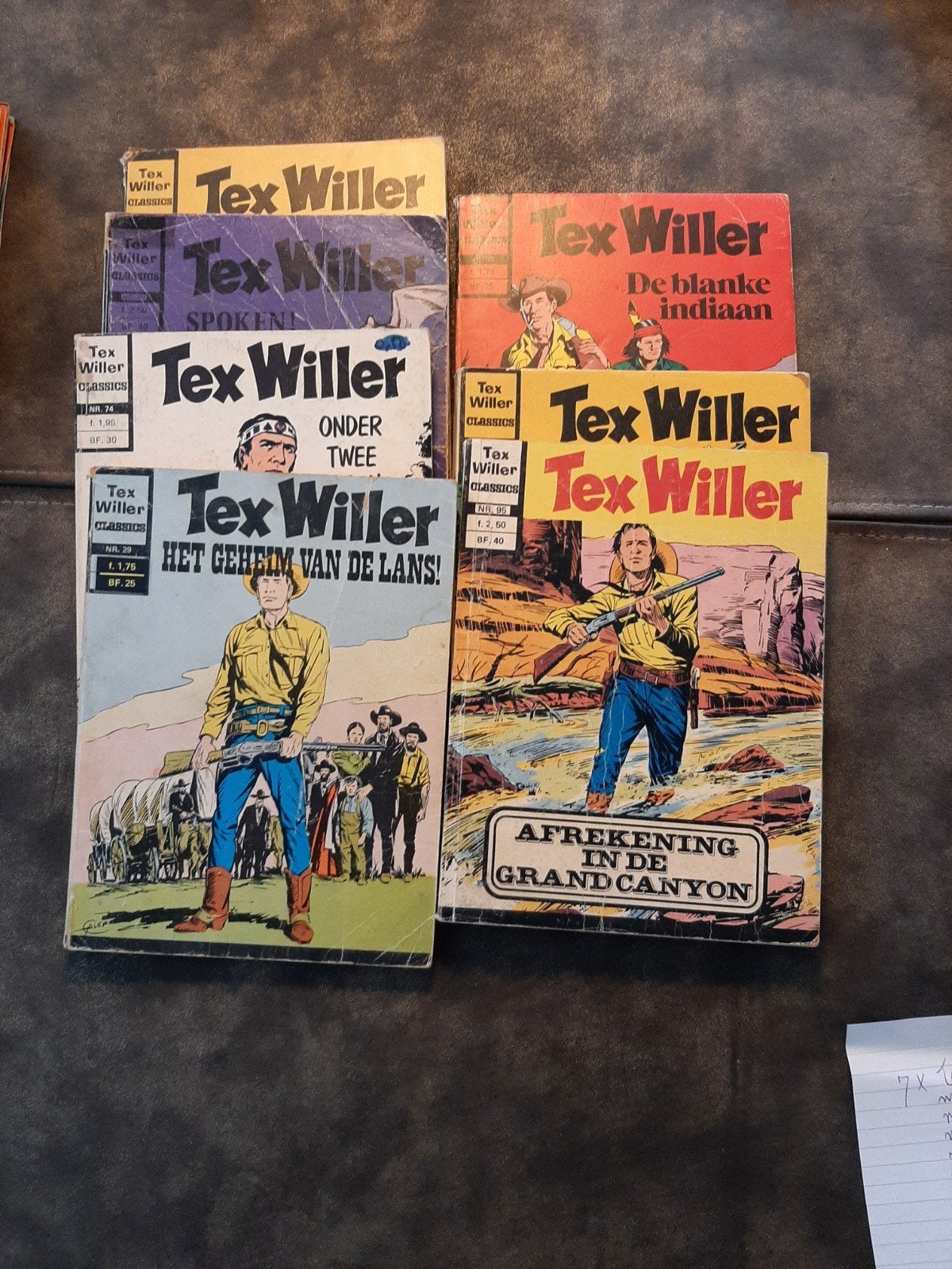 7 deeltjes Tex Willer, Eén stripboek, Ophalen of Verzenden