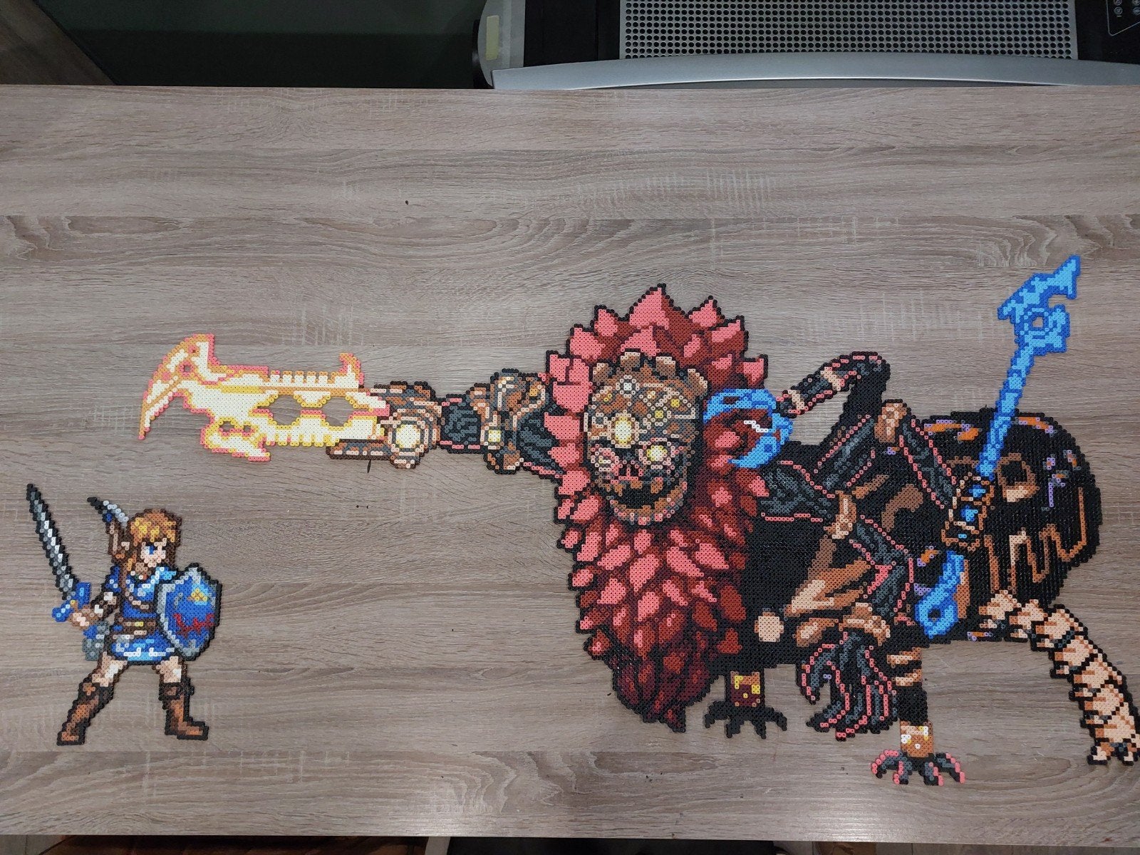 Link en calamity Ganon pixel art figuren, Ophalen of Verzenden