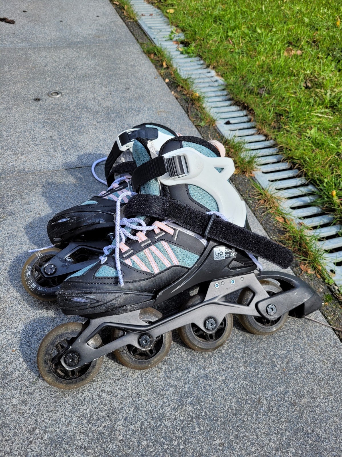 Verstelbare inline skates voor kinderen, maat 35-38, Kinderen, Inline skates 4 wielen, Ophalen, Overige merken