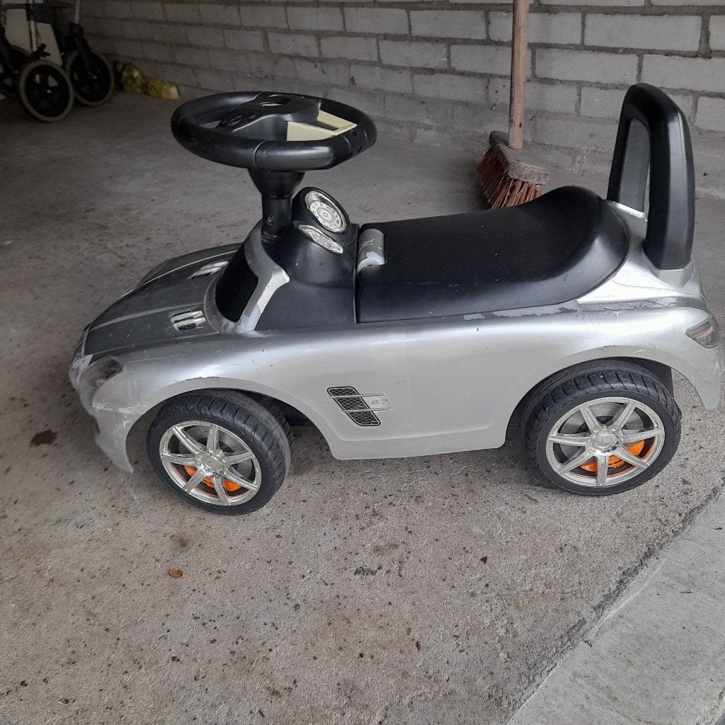 Mini zilverkleurige Loopauto, Kinderen en Baby's, Ophalen, Gebruikt