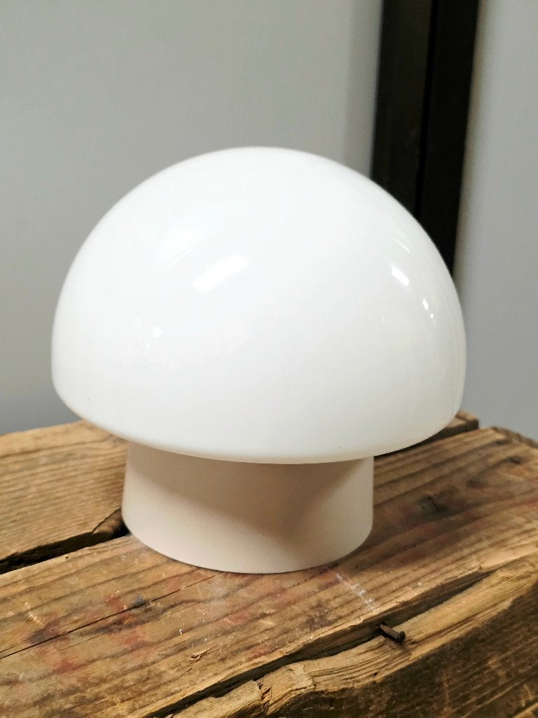 Vintage 70s Space Age Glass Mushroom Ceiling Lamp by Wintop, Ophalen of Verzenden, Gebruikt, Glas