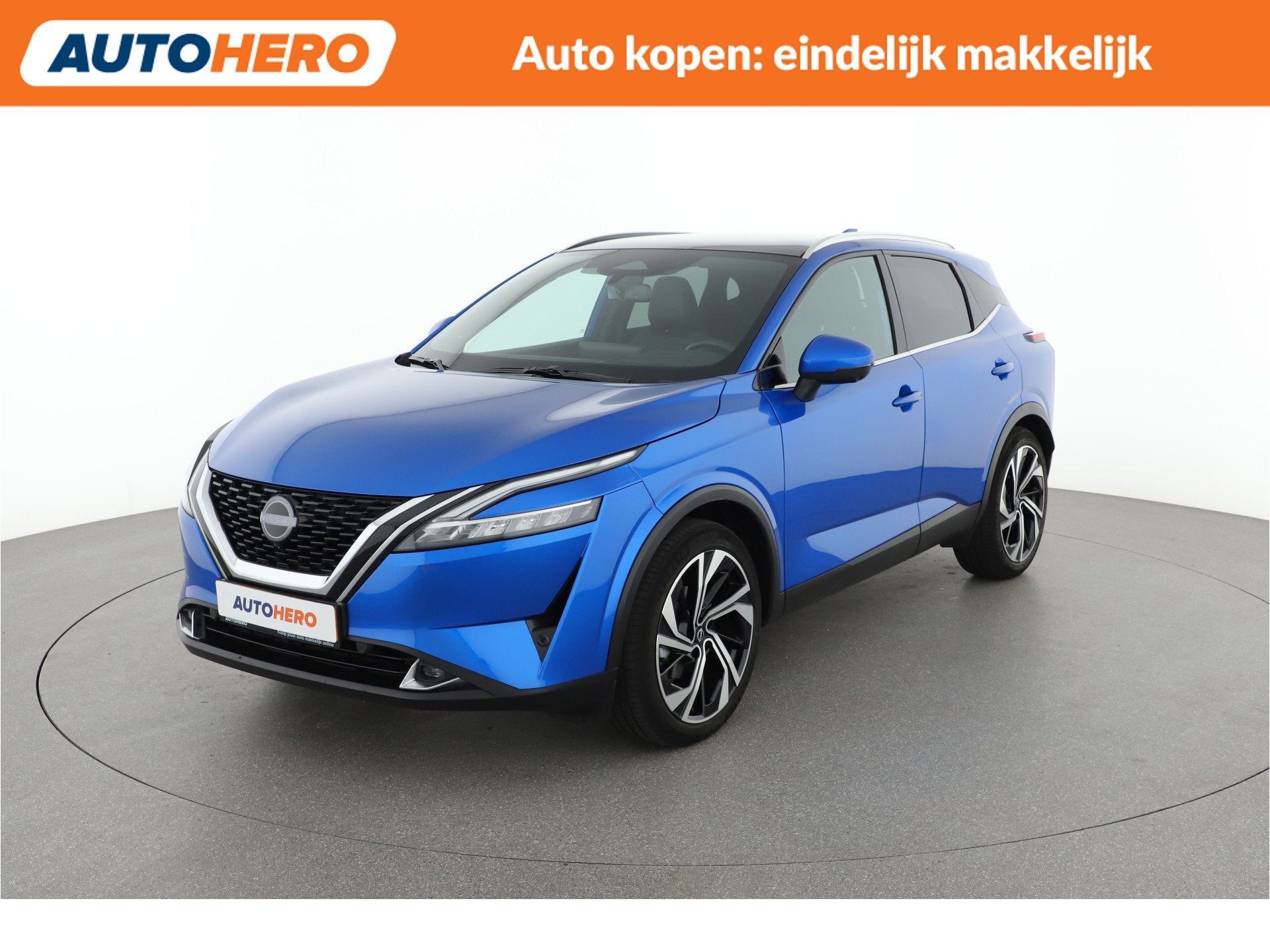 Nissan QASHQAI 1.3 MHEV Xtronic Tekna Plus l AM03134 l, Stof, Met garantie (alle), Blauw, Origineel Nederlands