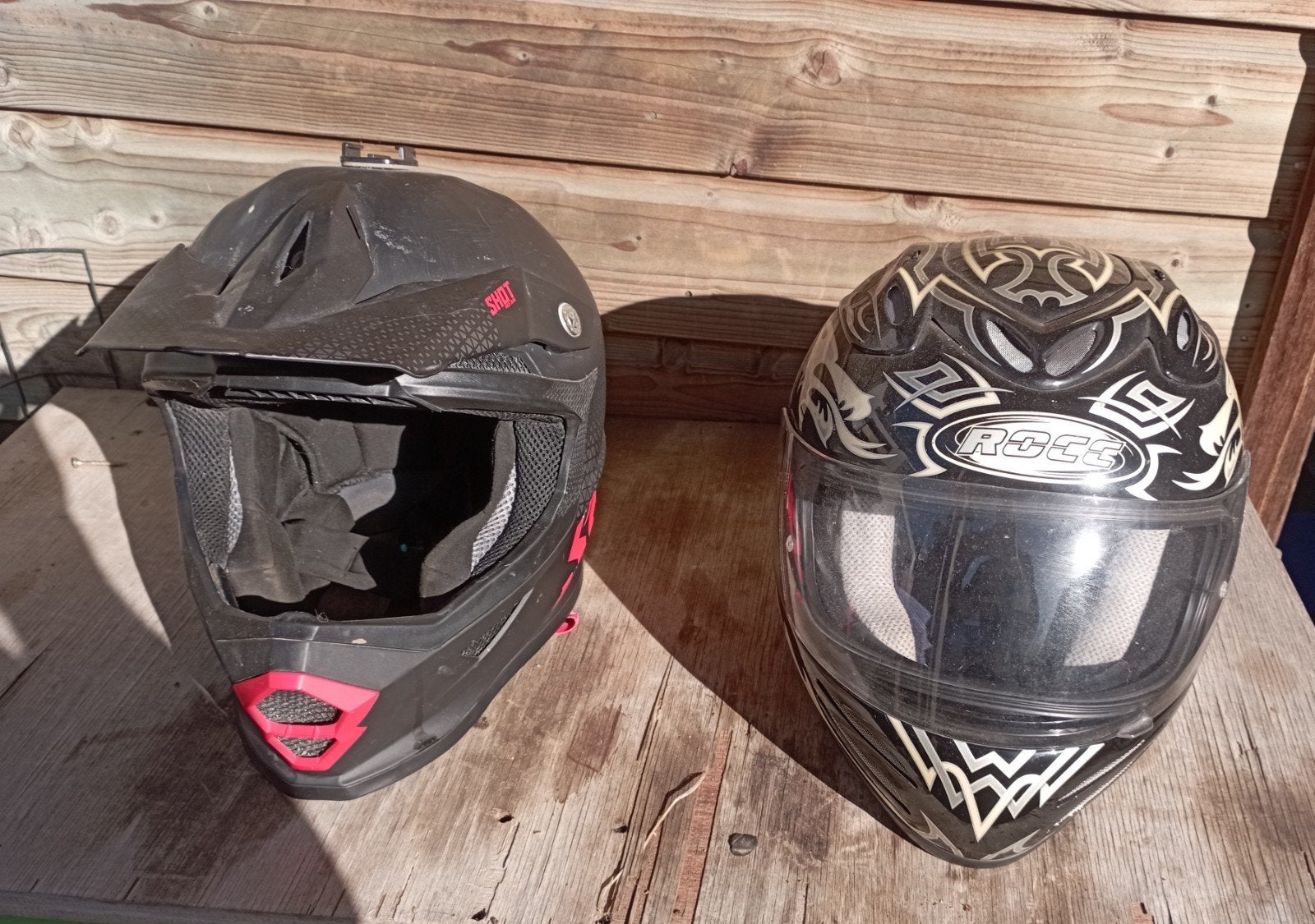 SHOT crosshelm, ROCC motorhelm, Motoren, Ophalen of Verzenden