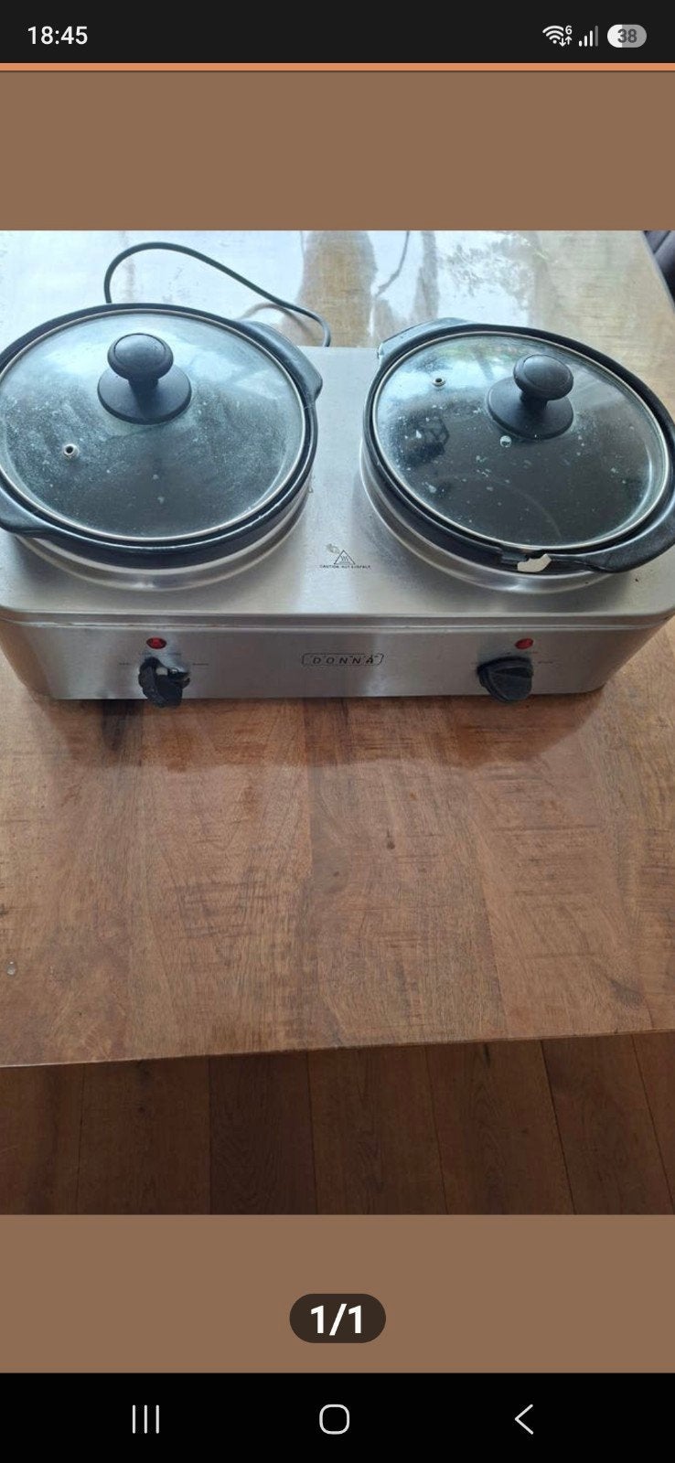 slowcooker dubbele pan, Ophalen of Verzenden