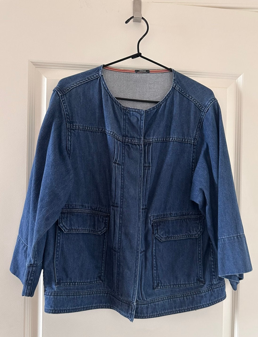 DENHAM Spijkerjas Dames Maat M, Ophalen of Verzenden, Zo goed als nieuw, Maat 38/40 (M), Blauw