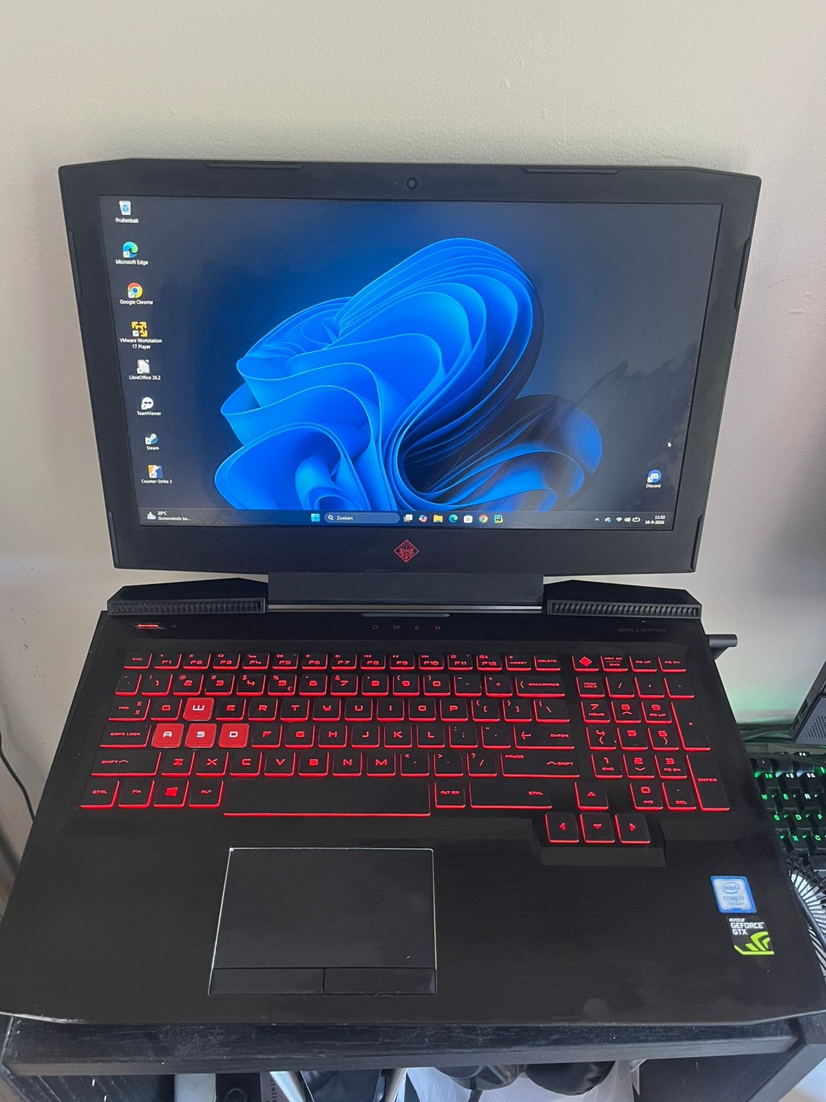 HP Omen 15-ce032nd, 2 tot 3 Ghz, 15 inch, Ophalen of Verzenden, Zo goed als nieuw