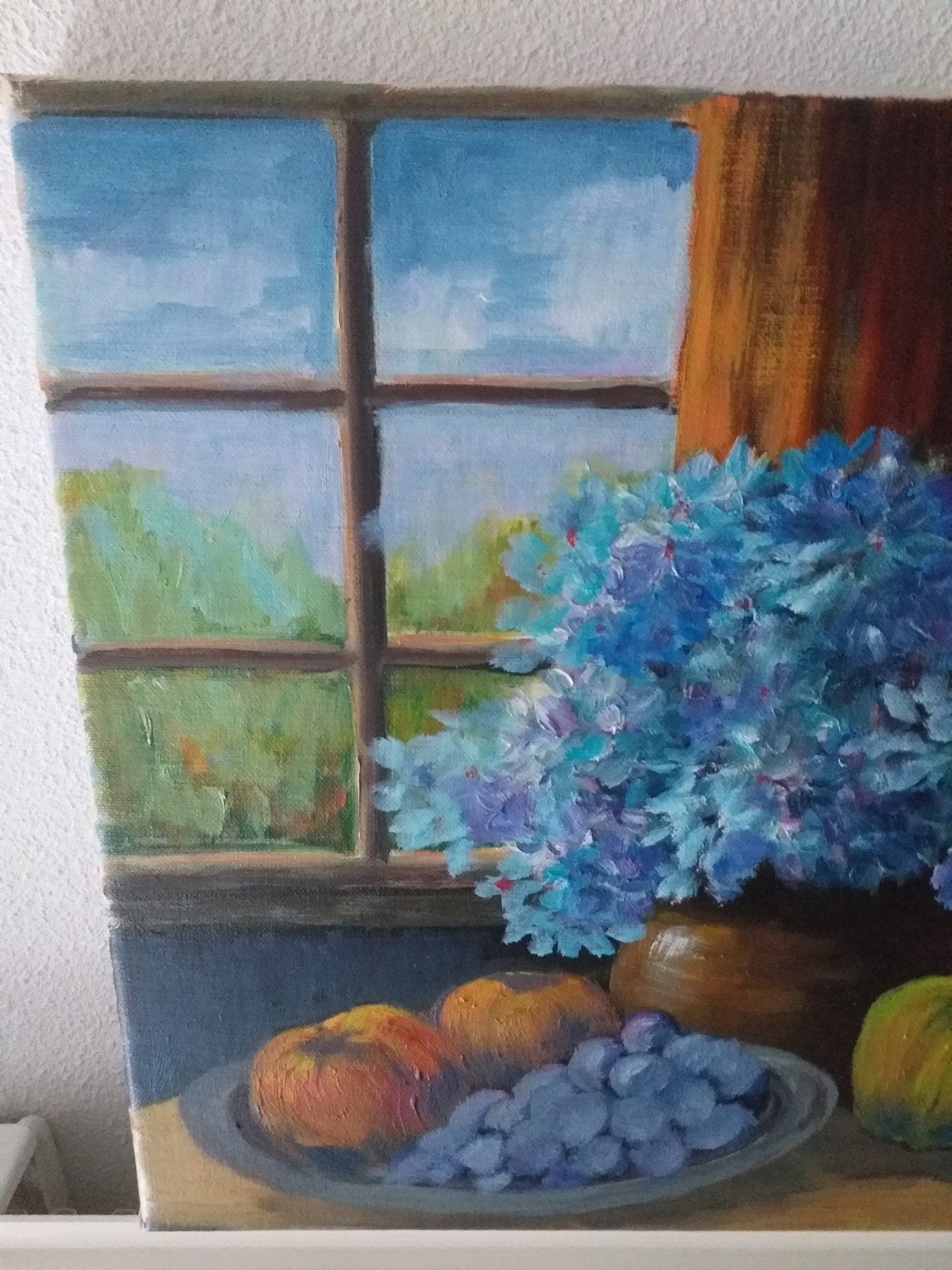 prachig mooi uitgevoerd olieverf schilderij stilleven, Antiek en Kunst, Doek, Stilleven, Ophalen of Verzenden, Handgeschilderd