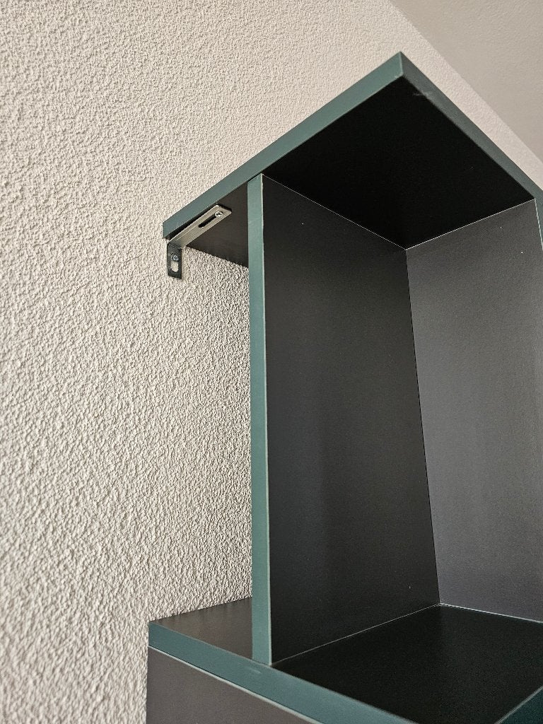 Modern S-Shaped Geometric Bookcase. 8024192 cm, Ophalen, 50 tot 100 cm, Zo goed als nieuw, Minder dan 25 cm