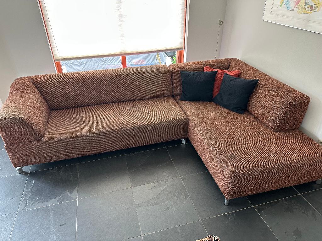 Leolux Faya Lobi hoekbank, Huis en Inrichting, Ophalen, 250 tot 300 cm, Gebruikt, Hoekbank