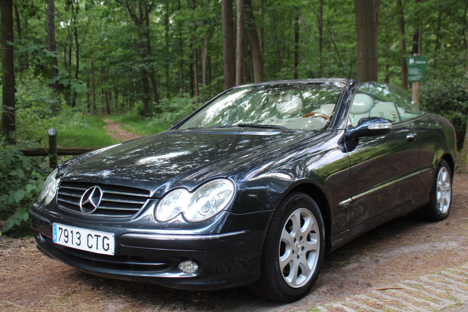 Mercedes-Benz CLK Cabrio 200 K. Elegance LEUKE ORIGINELE AUT, Voorwielaandrijving, Stof, Gebruikt, Cabriolet