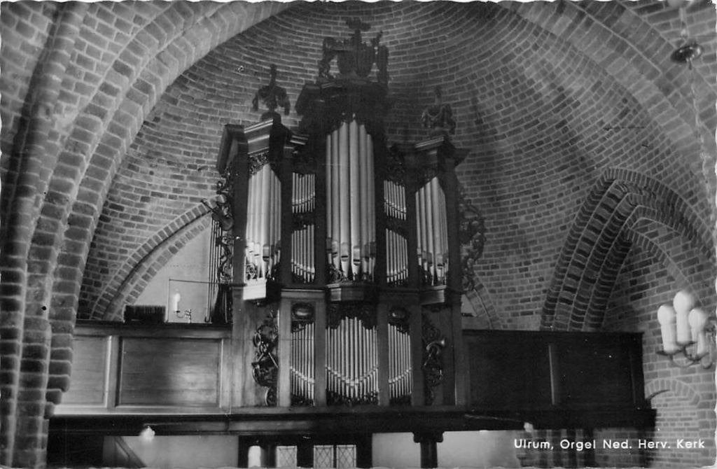 388-482-035 Ulrum Orgel Ned Herv Kerk, Verzamelen, Verzenden, Voor 1920, Groningen