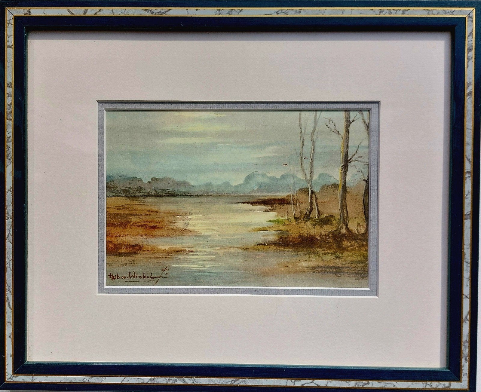 Aquarel ... Hub van Winkel ...

18.5 cm. breed x 12cm. hoog., Antiek en Kunst, Ophalen of Verzenden