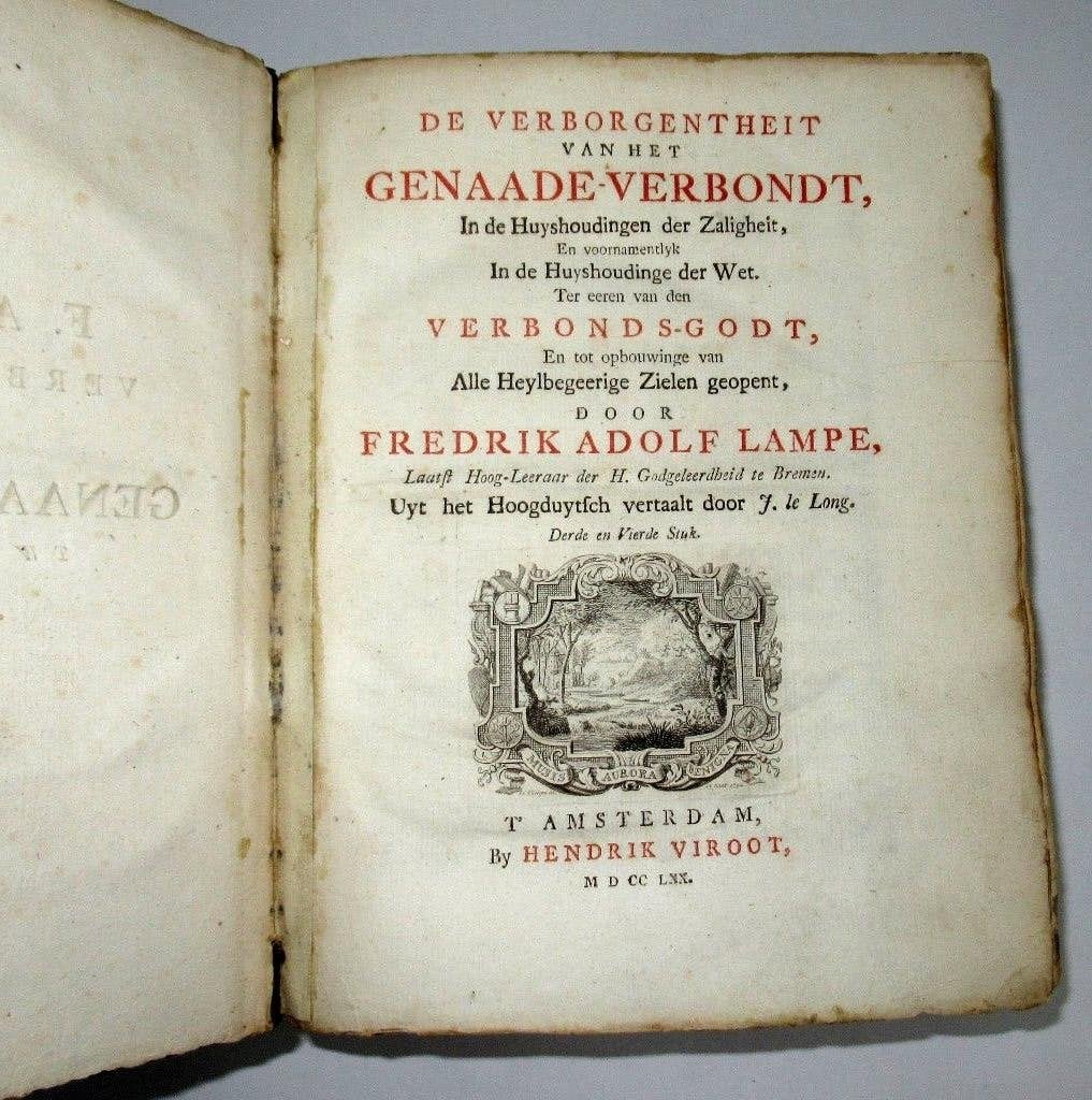 Antiek boek Lampe FA De verborgentheit.. 3deel- 2stuk, 1725, Ophalen of Verzenden
