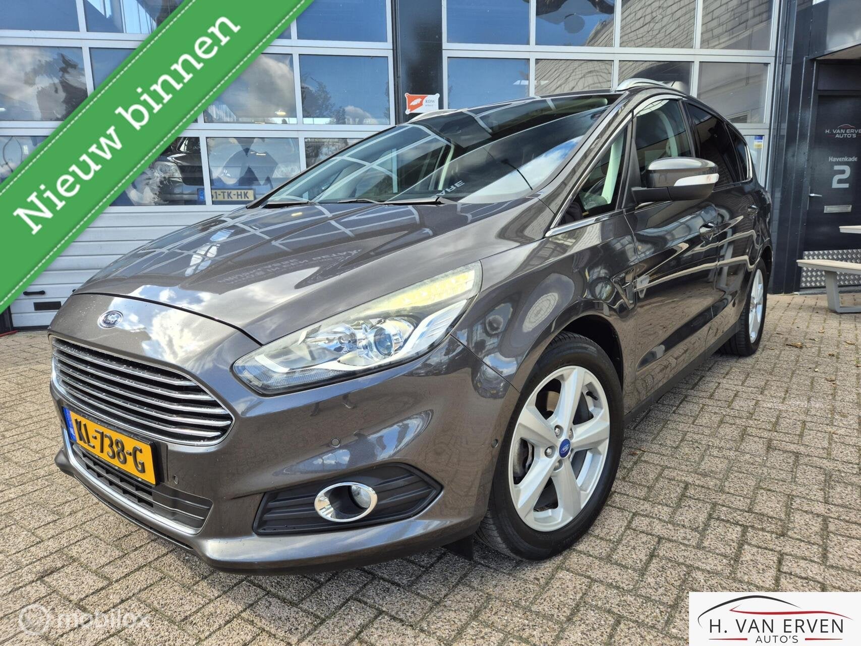 Ford S-Max 1.5 Titanium 7p. 1E EIGENAAR NAVI PDC 18" NAP, Auto's, Voorwielaandrijving, 15 km/l, 1498 cc, Euro 6