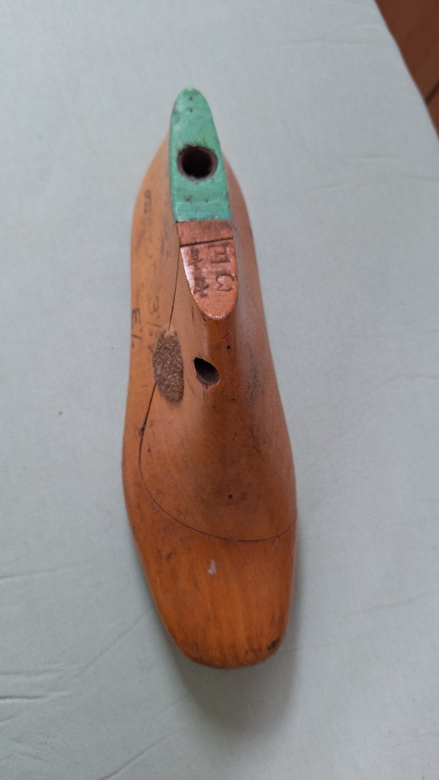 Vintage houten schoenleest - Maat 3 1/2, Ophalen of Verzenden