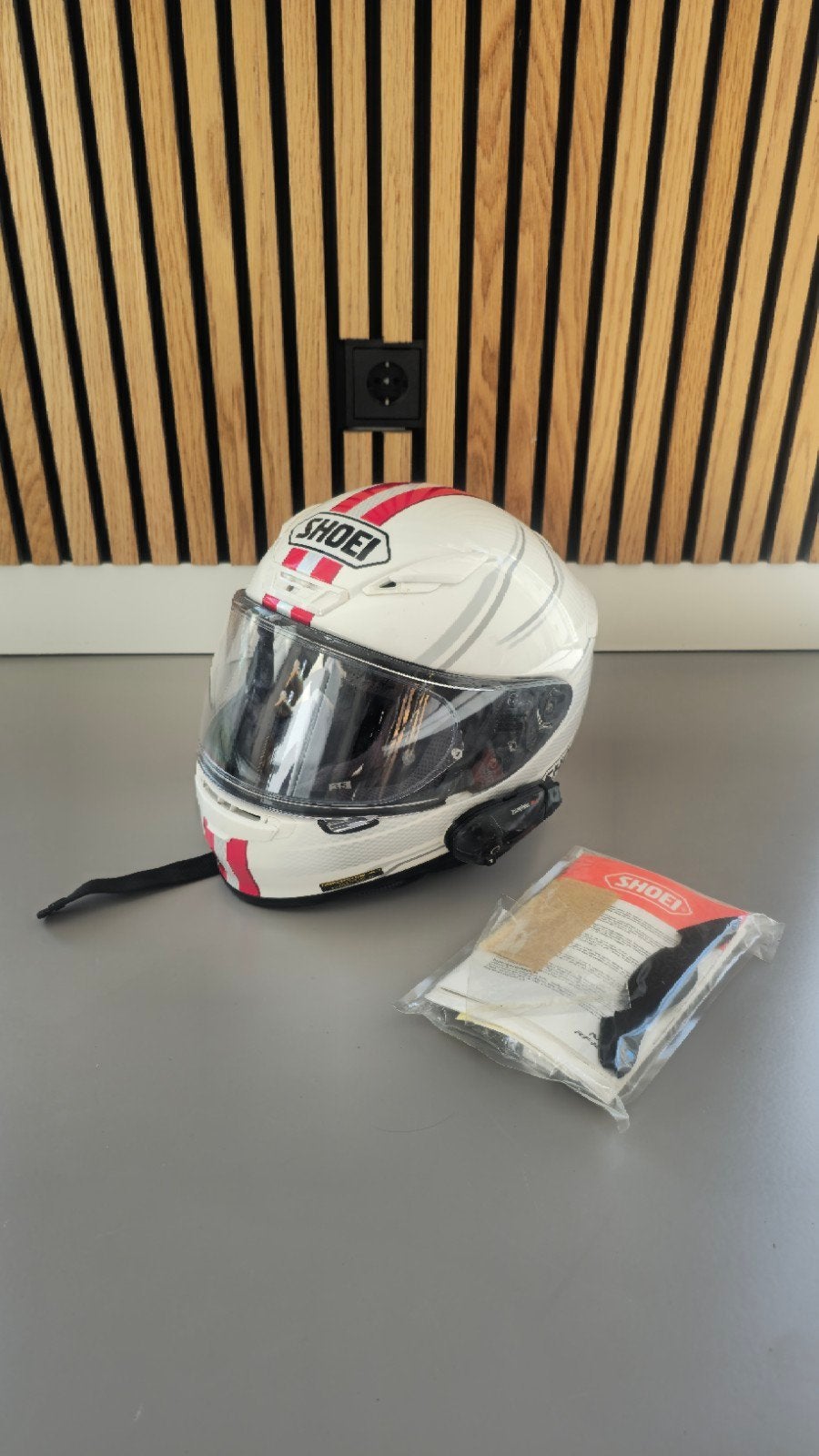 Shoei NXR integraalhelm met bluetooth headset, M, Heren, Ophalen of Verzenden, Integraalhelm