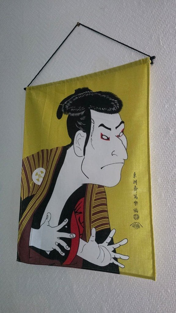 Japanse Wandhangers - Ukiyo-e Kunst - Tenugui (Set van 2), Ophalen of Verzenden