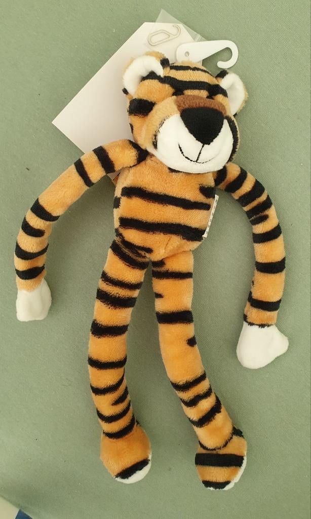 Safari Friends Tijger Nachtlampje - Knuffel met USB lamp, Ophalen, Oranje, Overige merken, Overige karakters