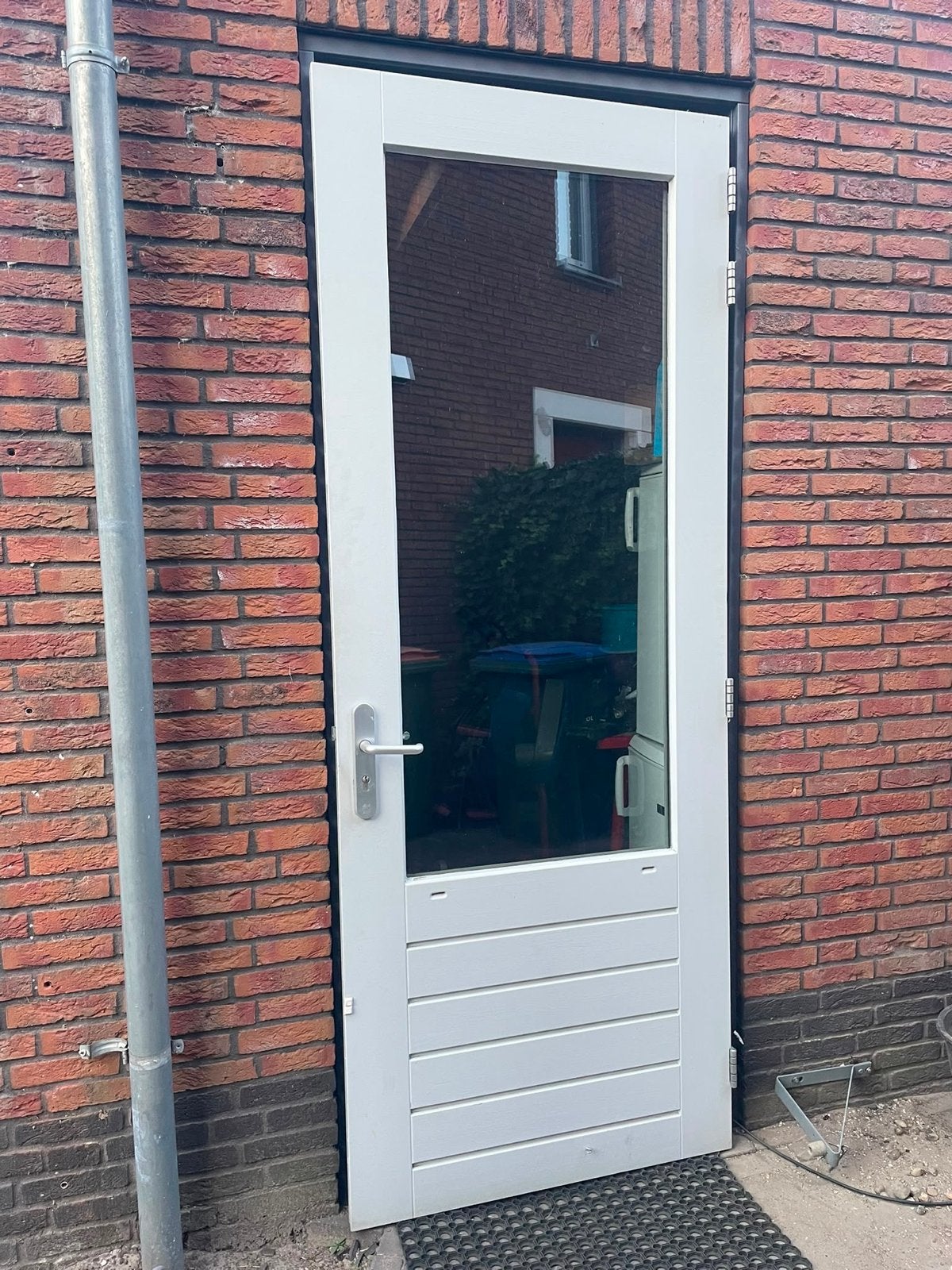 Schuurdeur/garagedeur dubbelglas 240x93cm, Ophalen, 80 tot 100 cm, 215 cm of meer, Garagedeur