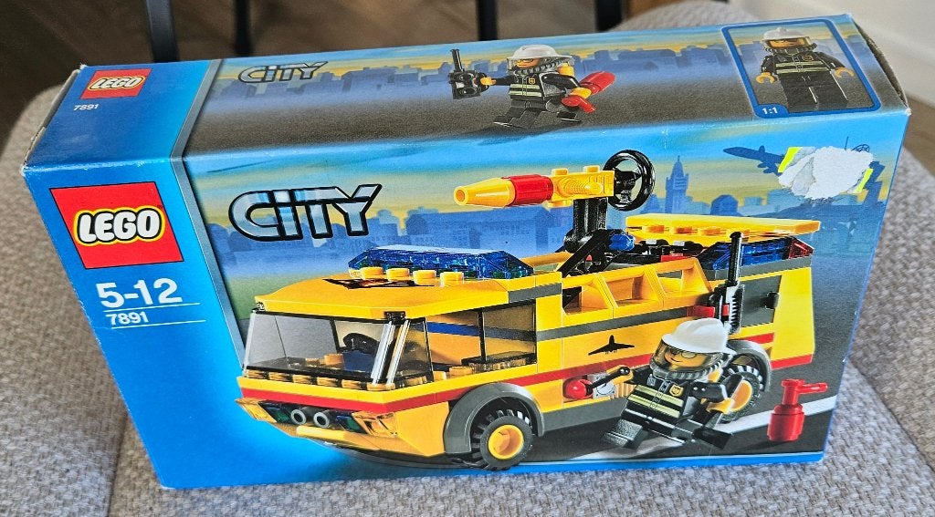 Lego 7891 Airport Firetruck, Lego City, City, Inclusief instructies, Lego, Ophalen of Verzenden