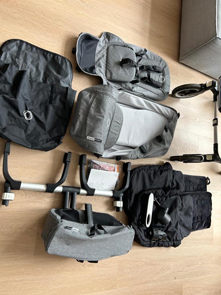 Bugaboo Donkey Duowagen - Compleet met gebruikerssporen, Gebruikt, Ophalen of Verzenden, Combiwagen, Duowagen