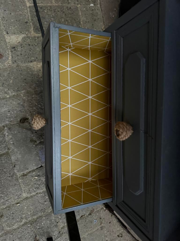 Houten kastje met lades, Huis en Inrichting, Kasten | Ladekasten, Ophalen, Minder dan 50 cm, Gebruikt, 1 of 2 laden