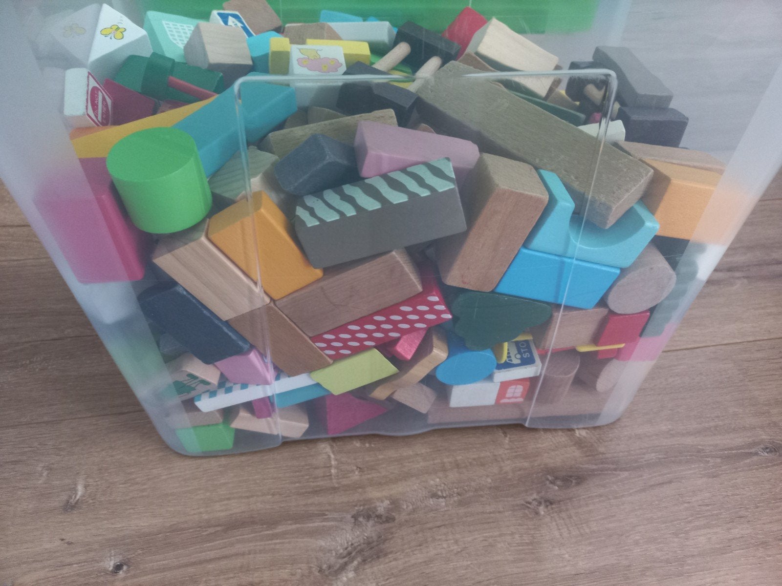 Houten blokken Woezel en Pip, dieren, bomen en vormen, Ophalen, Zo goed als nieuw, Overige merken