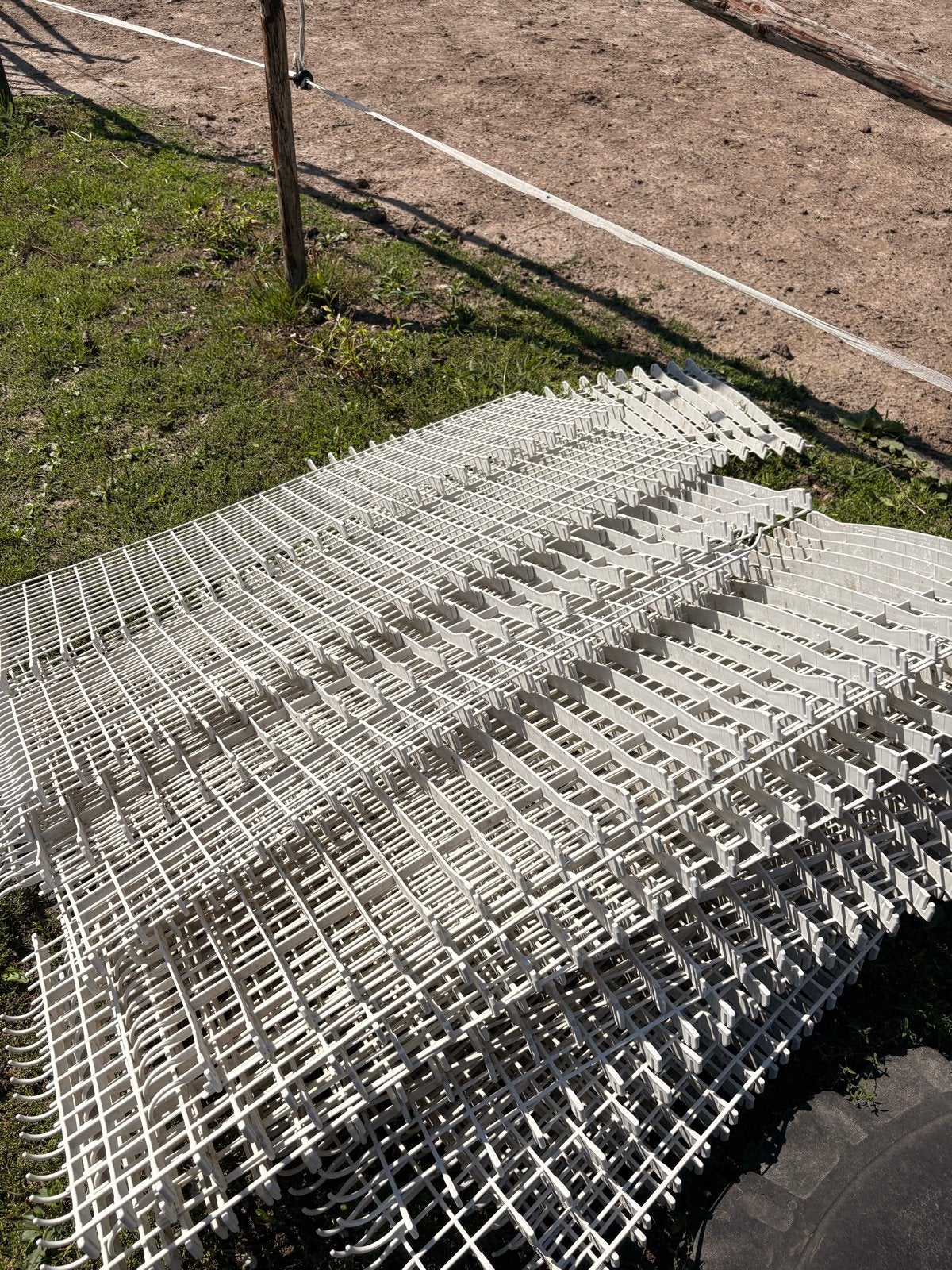 Paddock roosters / grindplaten voor stabiele ondergrond, Tuin en Terras, Grind, Keien en Split, Ophalen, Overige materialen, Gebruikt