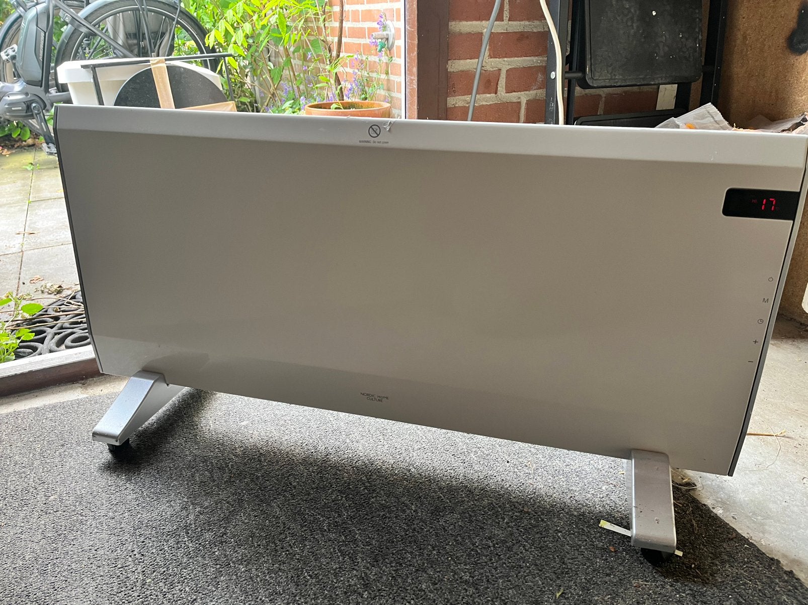 Elektrische convectorkachel met display Nordic Home Culture, Doe-het-zelf en Verbouw, Verwarming en Radiatoren, 30 tot 80 cm, Kachel