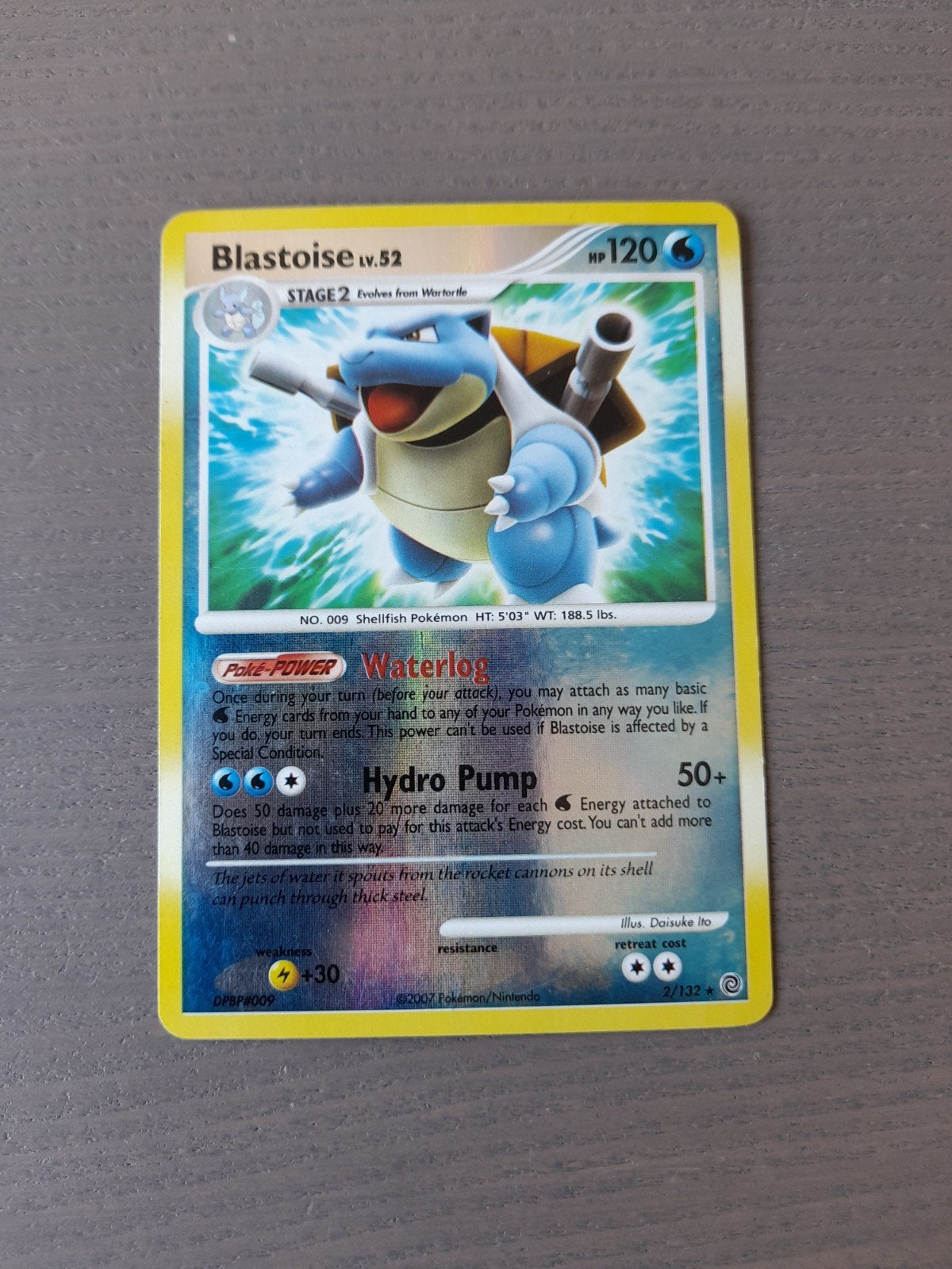 Secret wonders 2/132 blastoise reverse, Ophalen of Verzenden, Gebruikt, Losse kaart, Foil