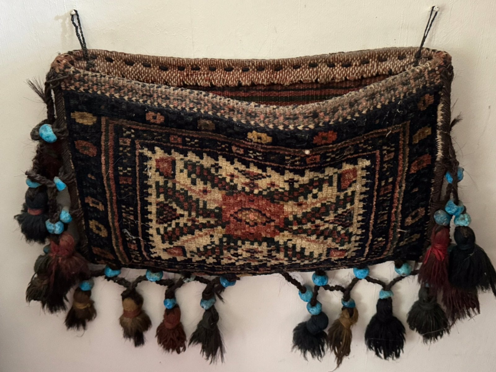 Kamelentas zadeltas handgemaakt Berbers, Ophalen, Nieuw, Vierkant