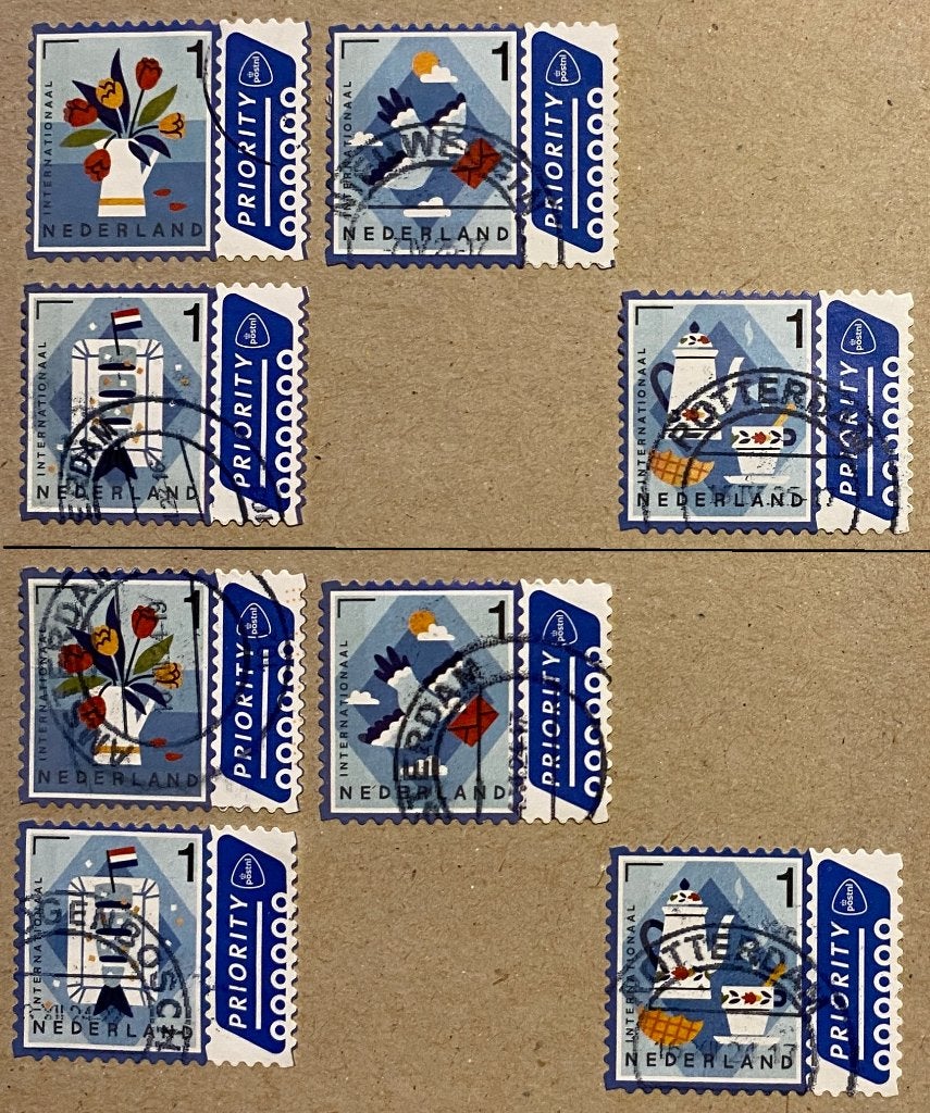 2023 Echt Hollands INTL gestempeld - mail uw keuze + bod, Ophalen of Verzenden, Na 1940, Gestempeld