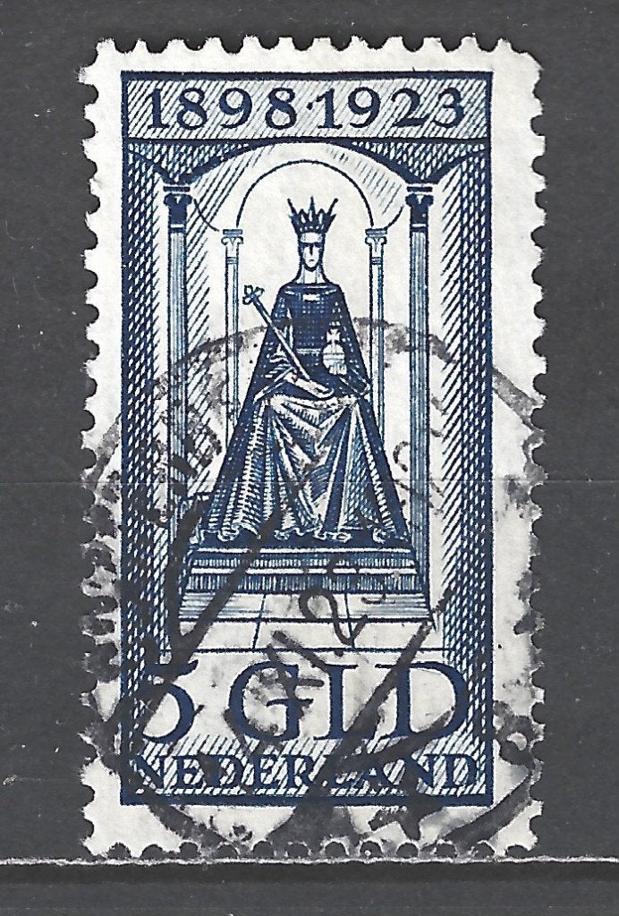 NVPH 131 geb regeringsjubileum 1923 ; OUD NEDERLAND p/stuk, Postzegels en Munten, Ophalen of Verzenden, T/m 1940, Gestempeld