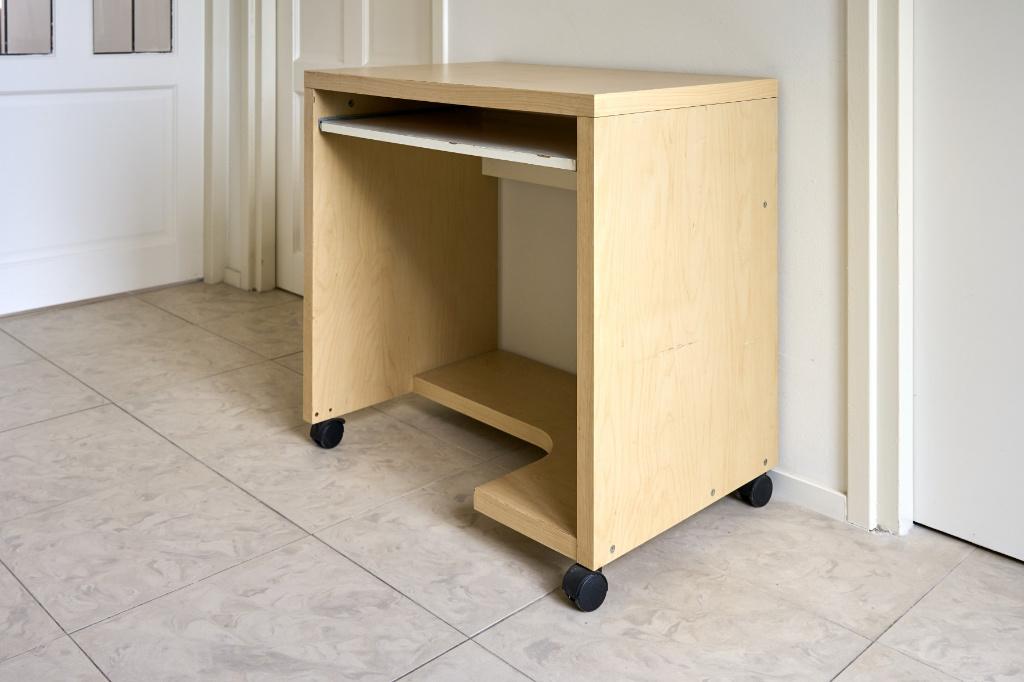 Compact bureau, Ophalen, Gebruikt, Scheidingswand, Bruin