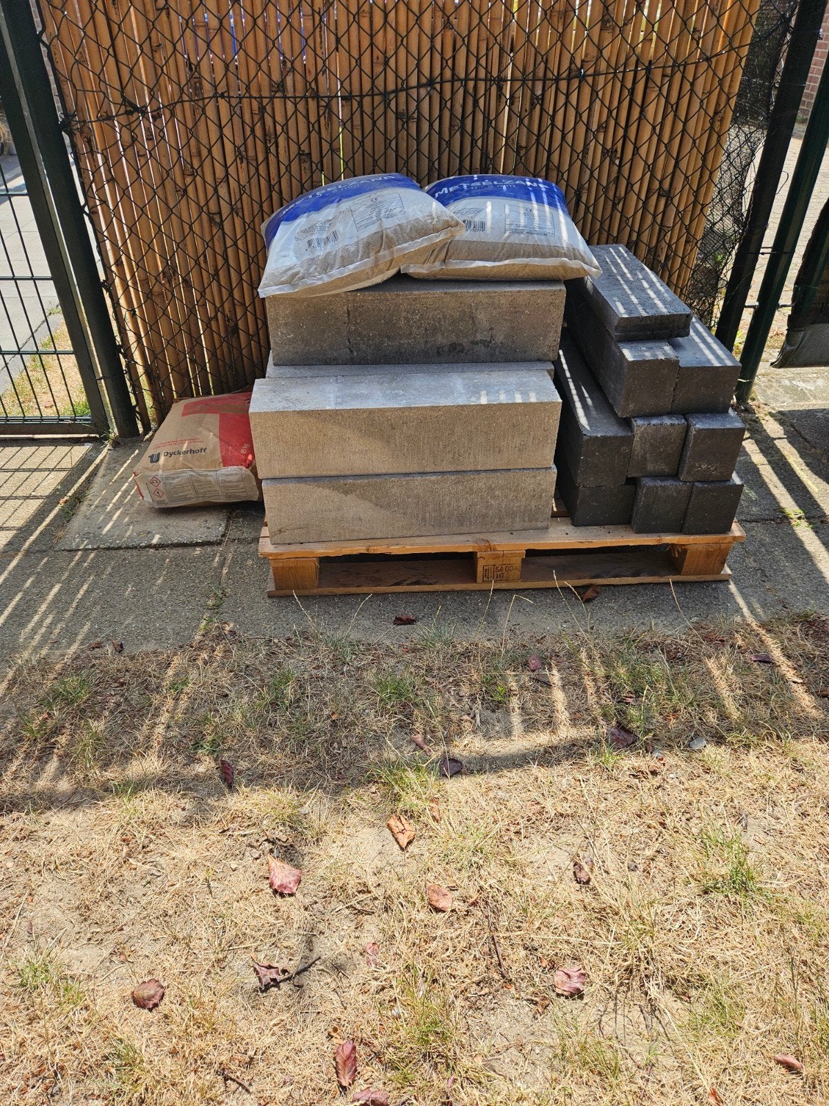 betonblokken, Ophalen, Beton, Terrastegels
