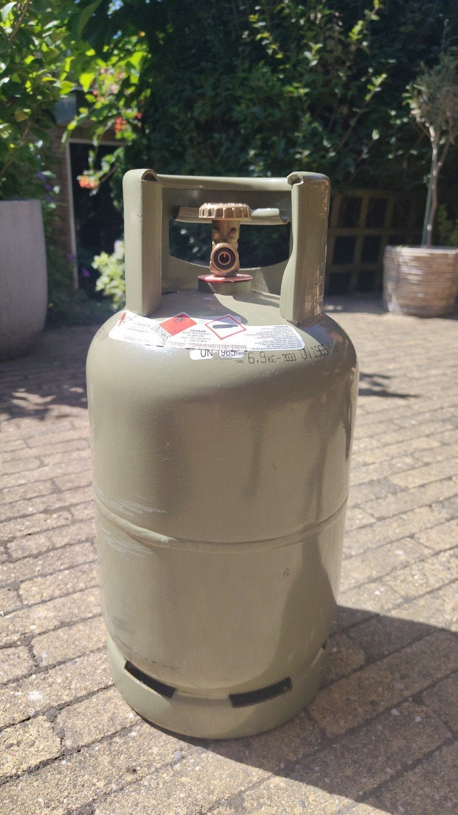 Gasfles 6.9kg - Perfect voor caravan, nog tot 2033 veilig, Ophalen, Gebruikt
